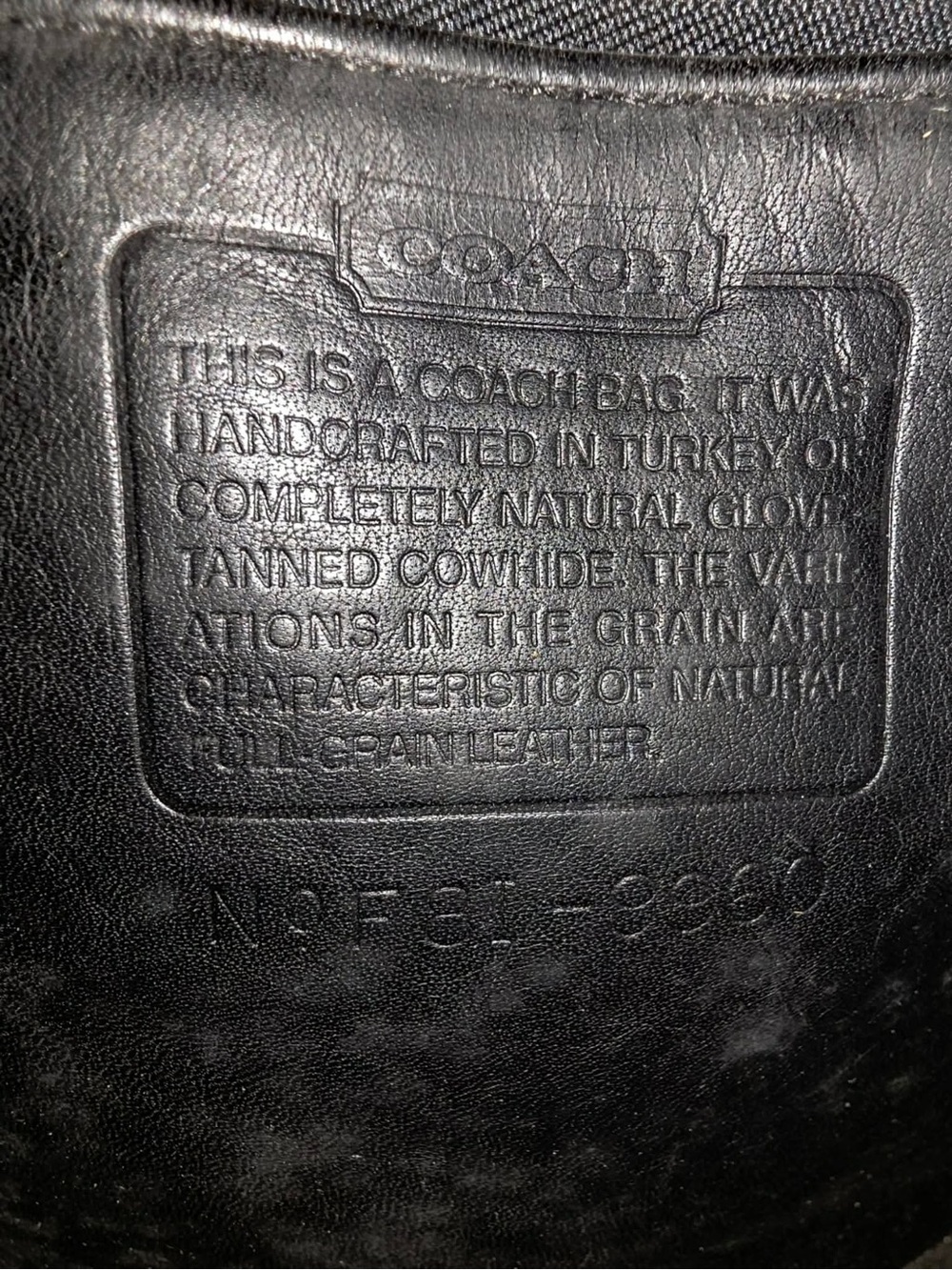 Authentic 90’s era Vintage Coach Daypack (style #9960) Made in Turkey, Black - Picture 5 of 6
